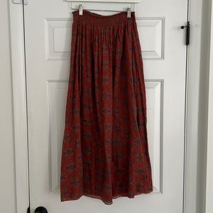natural life cotton midi skirt